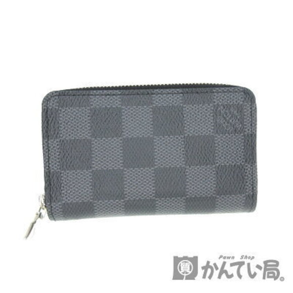 Louis Vuitton Zippy Coin Damier Canvas Graphite Black Accessory Case Un - Picture 1 of 6